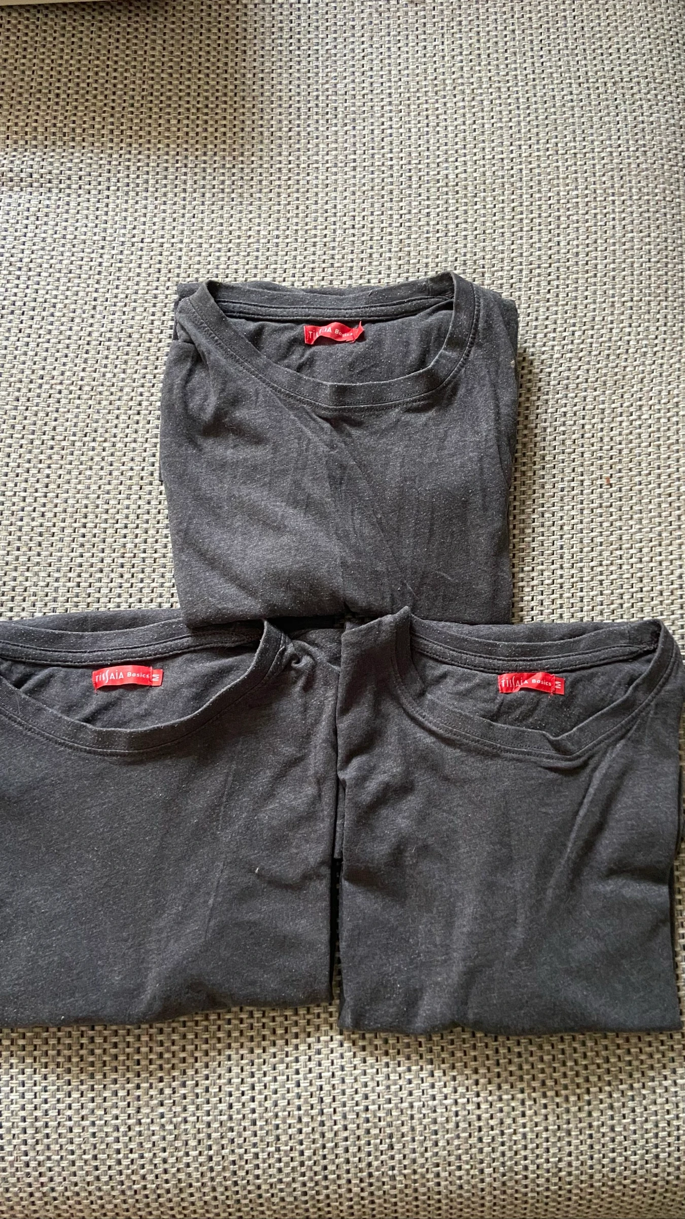 Lot de 3 T shirt gris basic Taille M